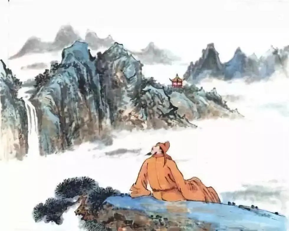 相看两不厌,只有敬亭山.——李白《独坐敬亭山》