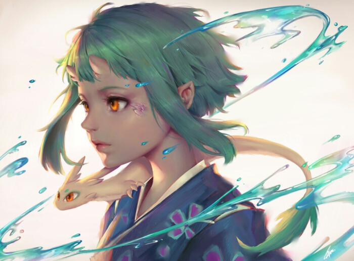 cg 插画 厚涂 线稿