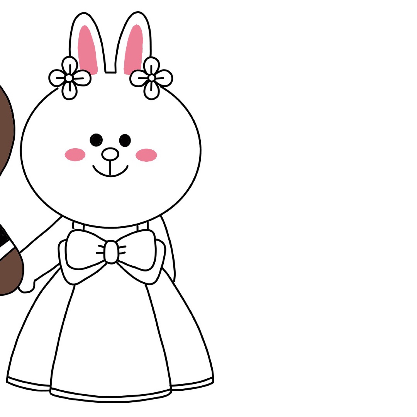 布朗熊可妮兔linefriends