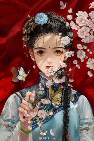 《繁花》微博画师:@长乐nina