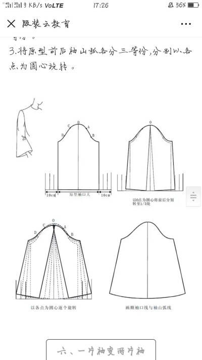 女装原型袖子制版图图片