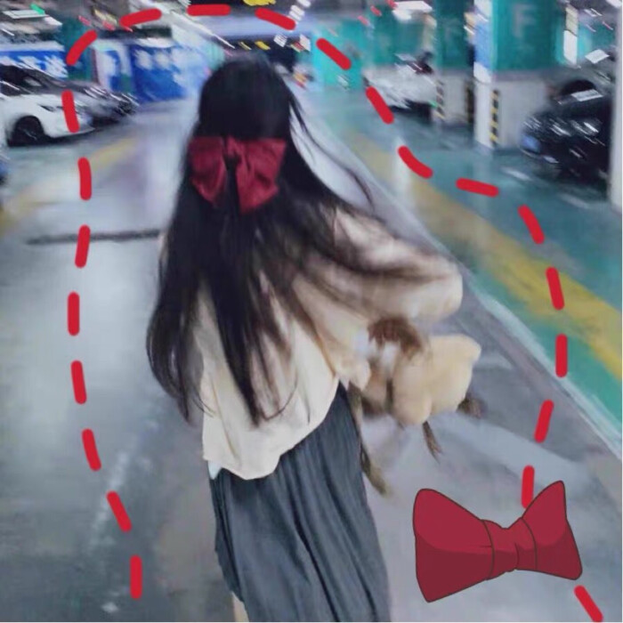 雨天:小清新女头像
