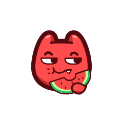 吃瓜的猹表情包图片