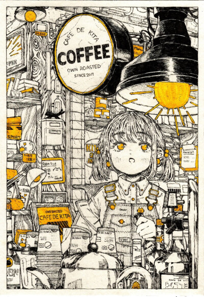 日本插画师 きたむらしゅ很有趣的作品