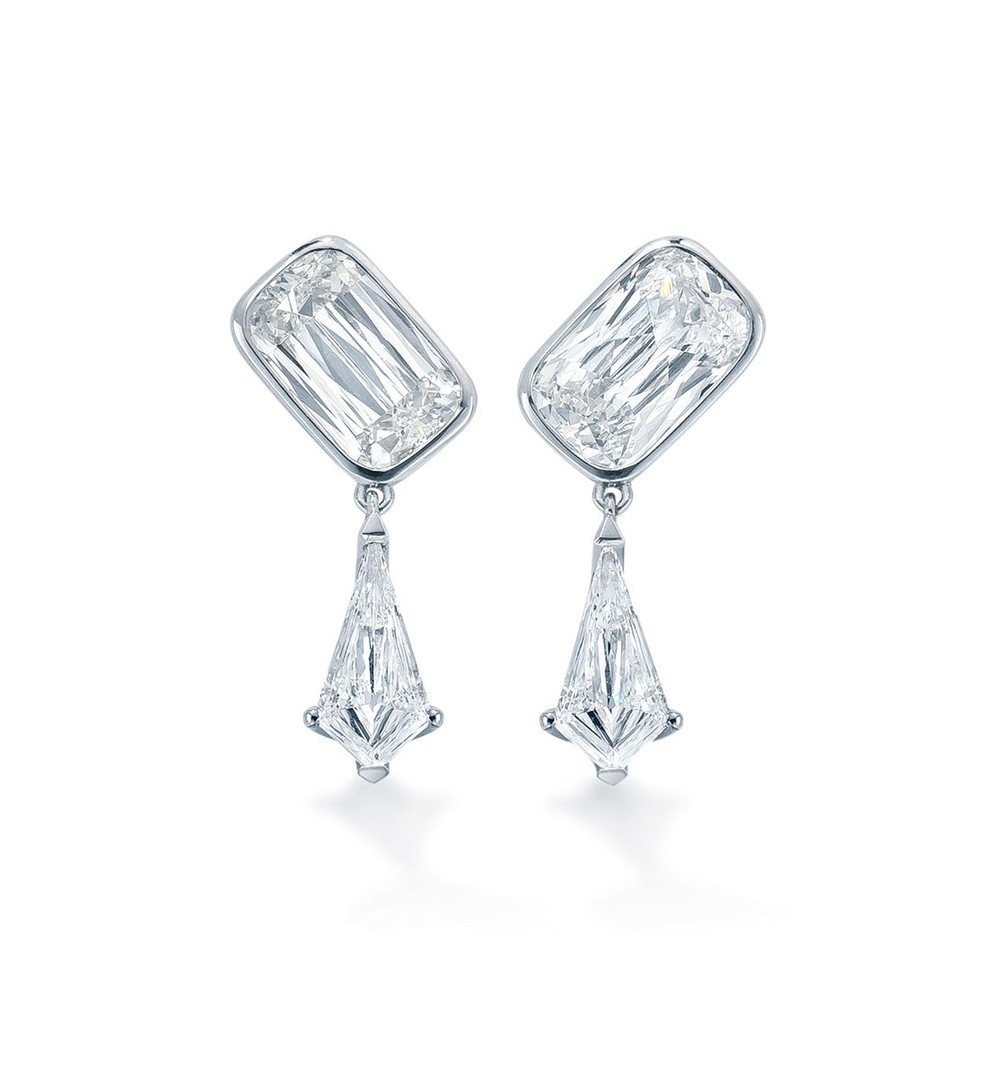 boodles钻石白金耳饰