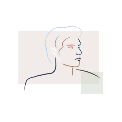 [art shop]ins极简风头像人物线条设计简约手绘插画韩风定制头像