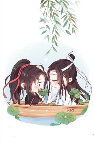 Q版魔道祖师壁纸双人图片