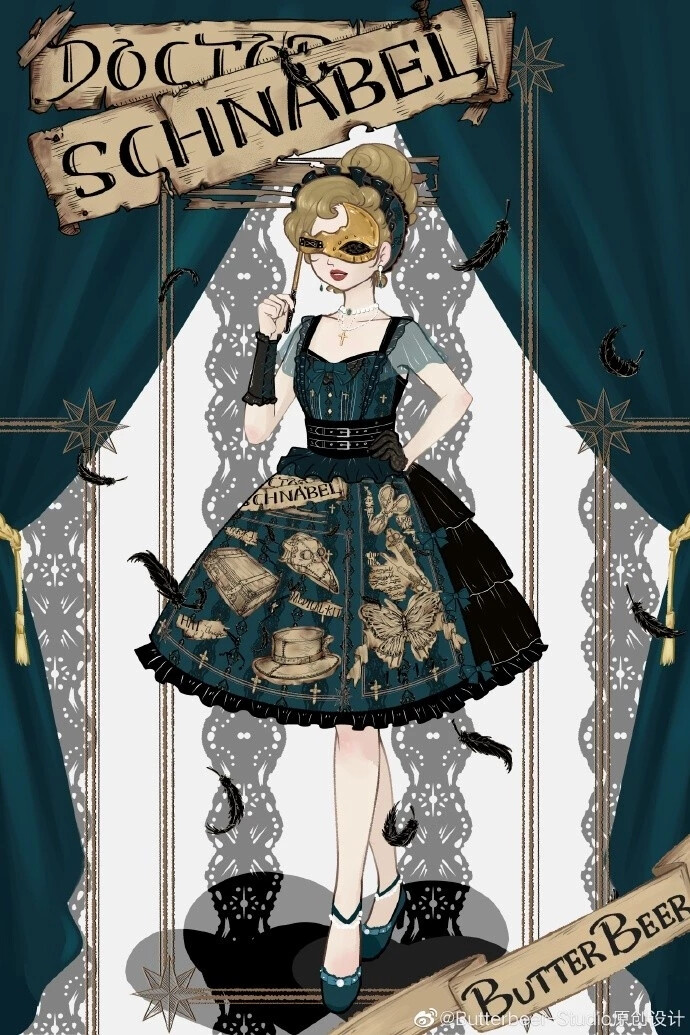 lolita服饰 设计图透