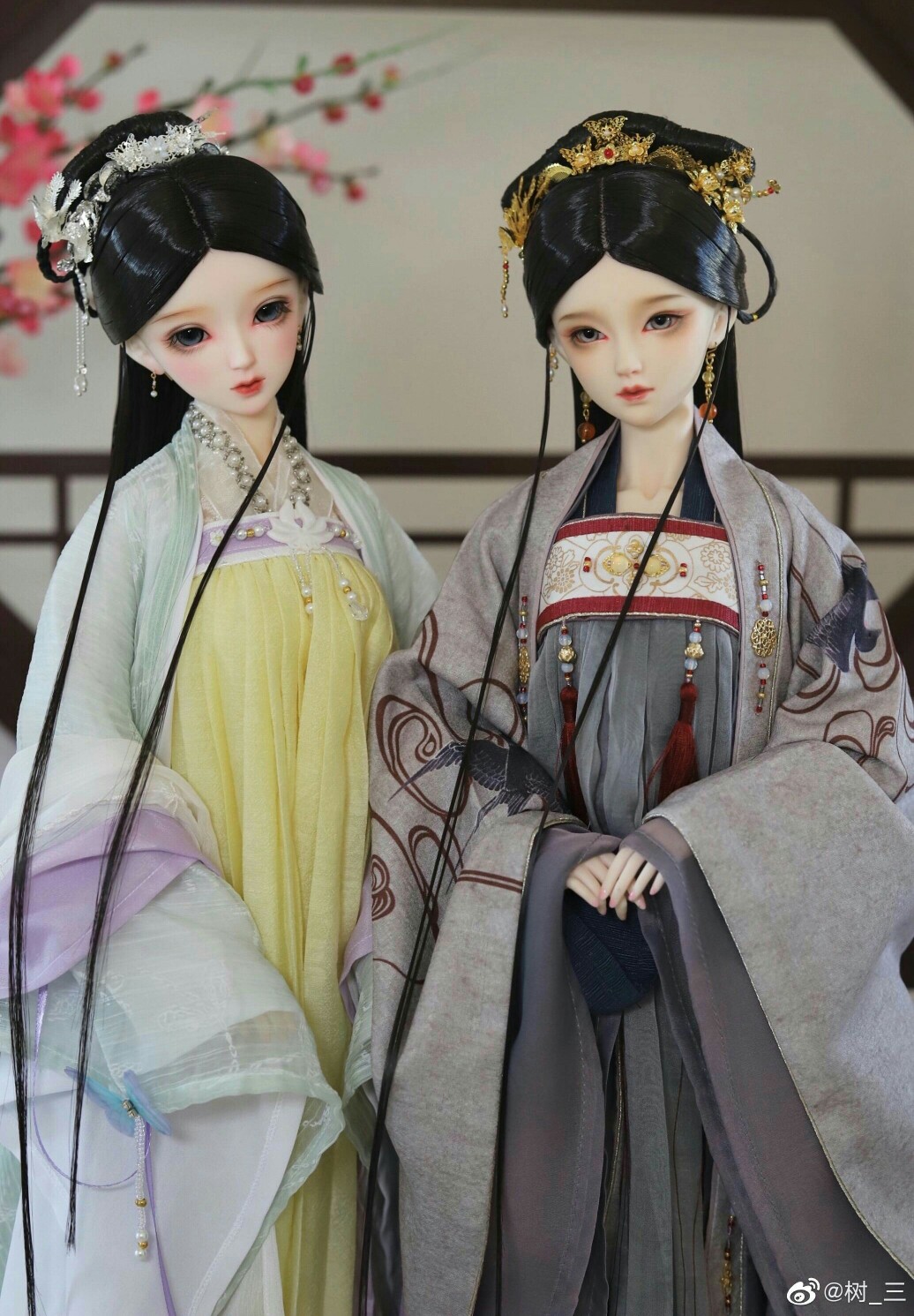 古风美人 sd娃娃 bjd 玩具 人偶 壁纸 萌物