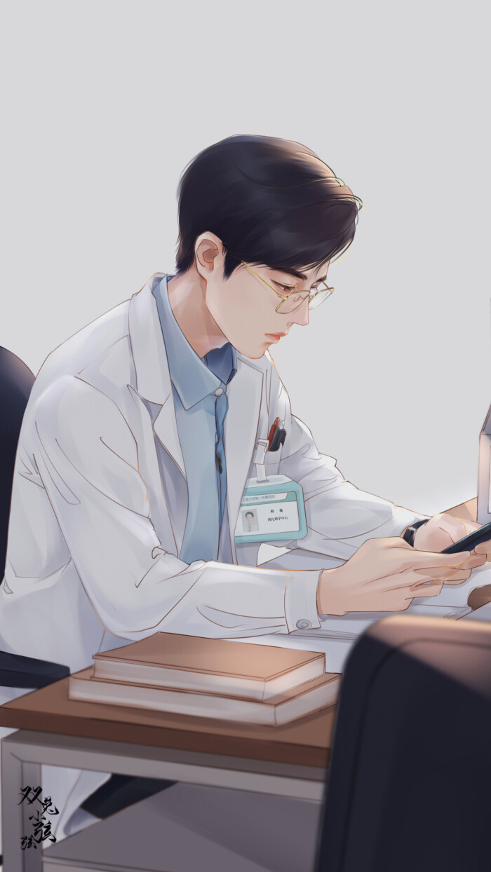 肖战手绘壁纸