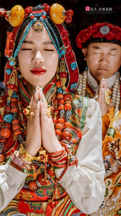 藏族美女,少数民族,民族风,人物特写