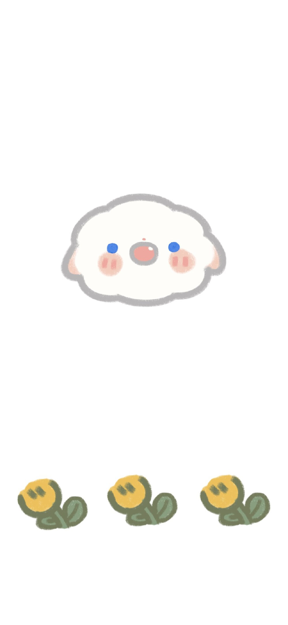 平安喜乐 ( · ) cr@只是一只小羊羊 #小羊猫##壁纸
