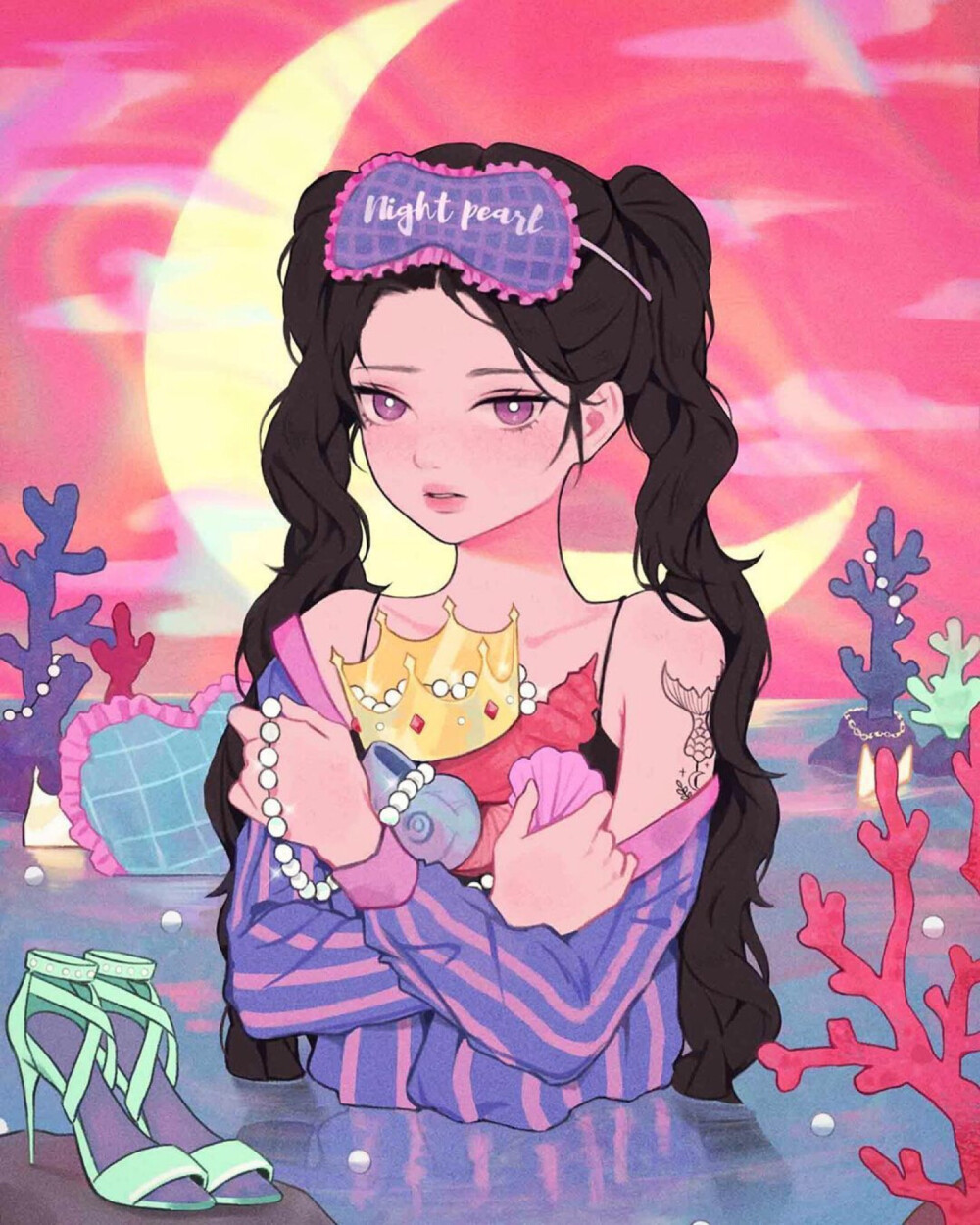 少女 插画插画师 ubokhee