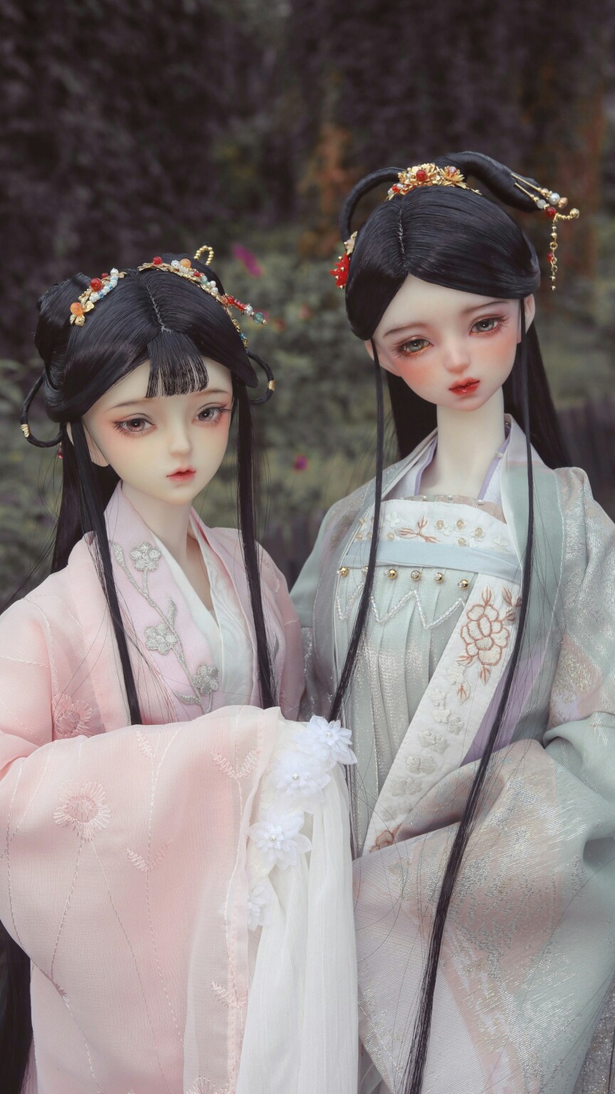 古风美人 sd娃娃 bjd 玩具 人偶 壁纸 萌物