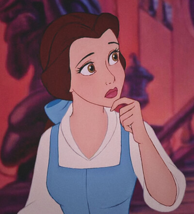 迪士尼公主 贝儿 动画 头像 表情包