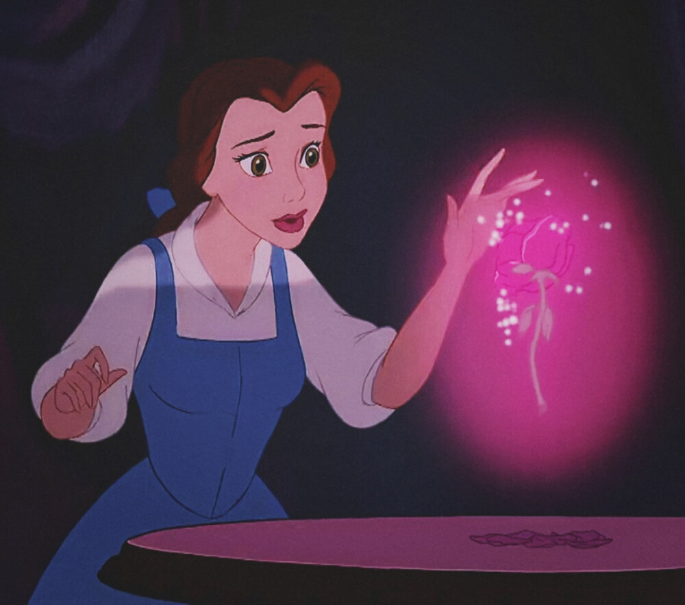 迪士尼公主 贝儿 动画 头像 表情包