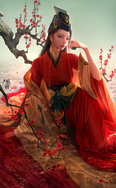 (古风美人)绘师:大葱君