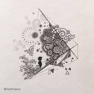 线描画仓鼠