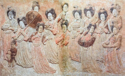 唐末五代初(约942年) 河北曲阳王处直墓彩绘浮雕&壁画