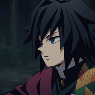 自截/富冈义勇鬼灭之刃拿图点赞谢谢