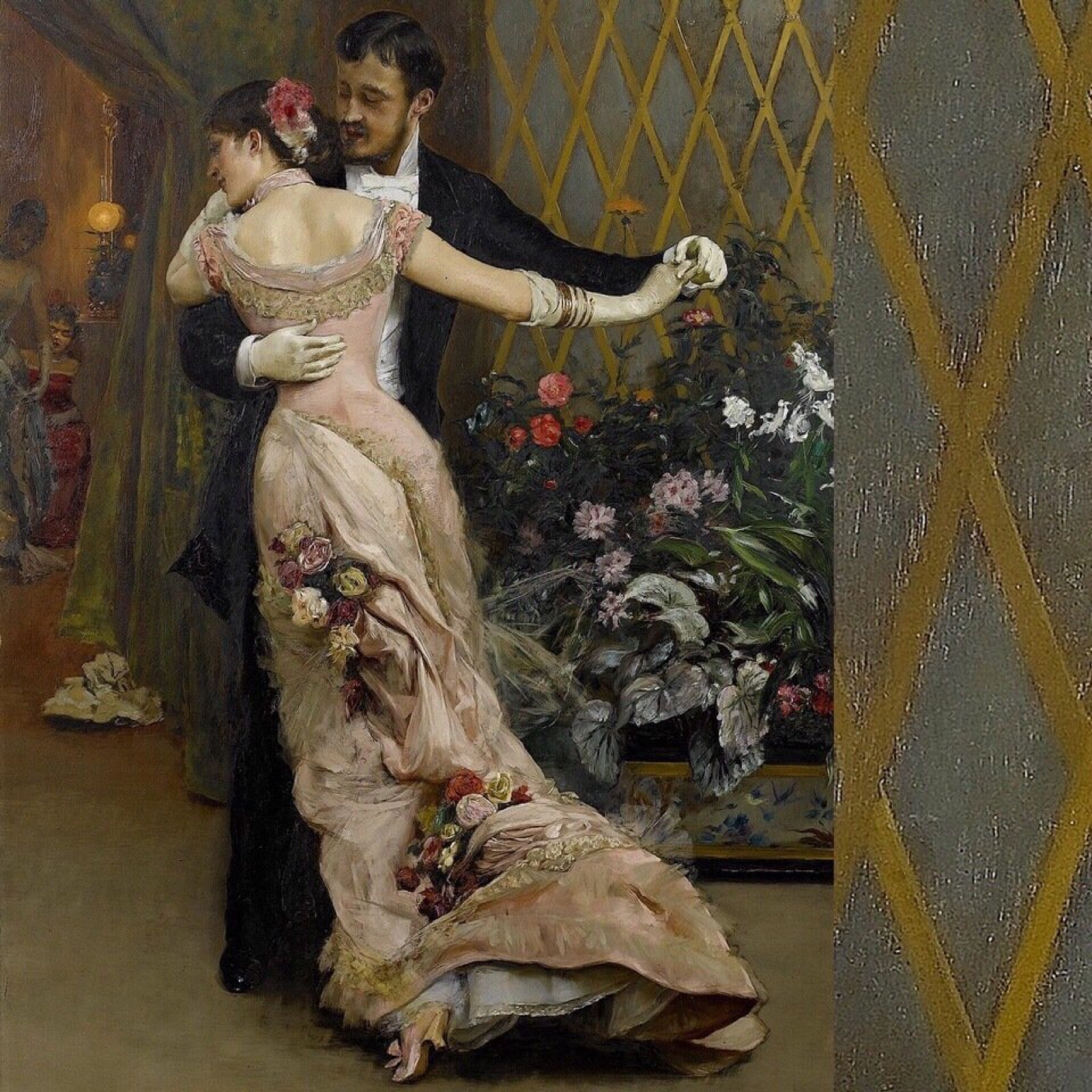 detail of the end of the ball, by rogelio de egusquiza (1915)