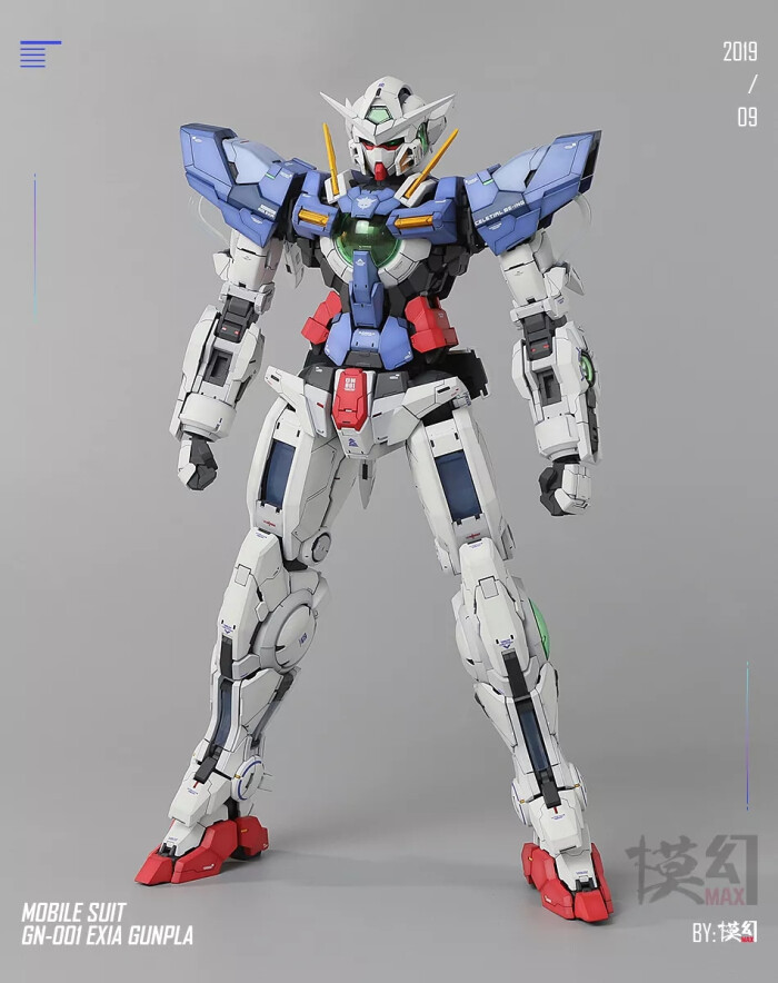 pggn001 exia能天使高达模型( max涂装)