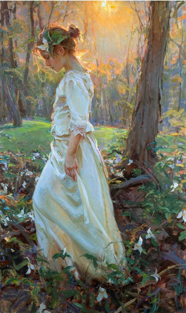 浪漫写实主义风格,来自美国当代画家daniel fgerhartz