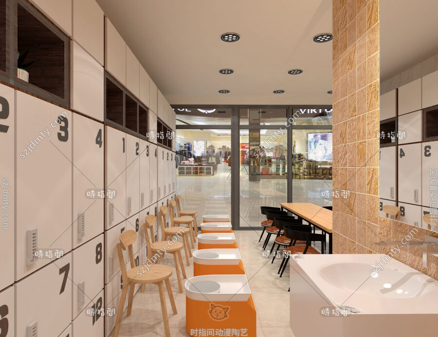 陶艺店装修,陶艺店面设计,陶艺店装修效果图