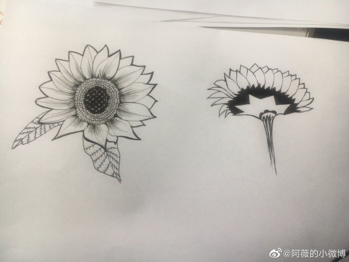 图案花头变形图片