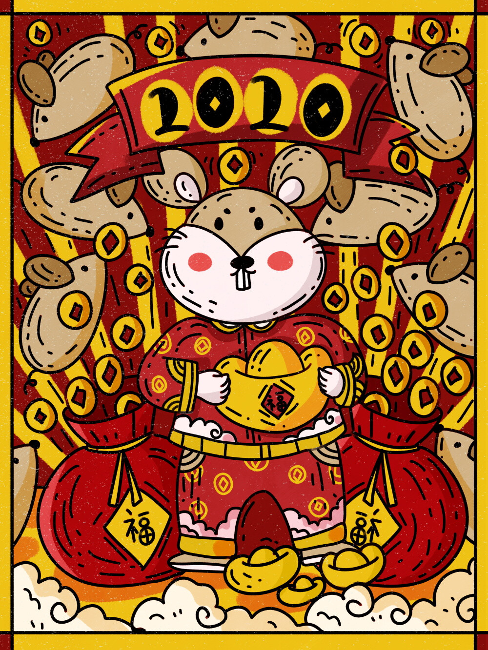 鼠 鼠年画鼠 2020 新年素材收集