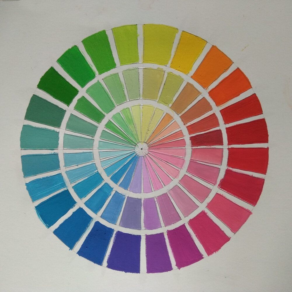 色彩构成作业 24色盘