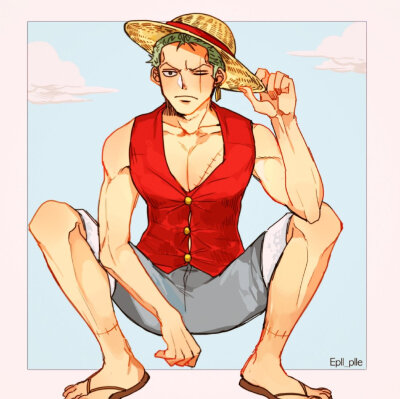 索隆 漫画版 高清手机壁纸 动漫 q版套图 白底简约头像 表情 原创手绘