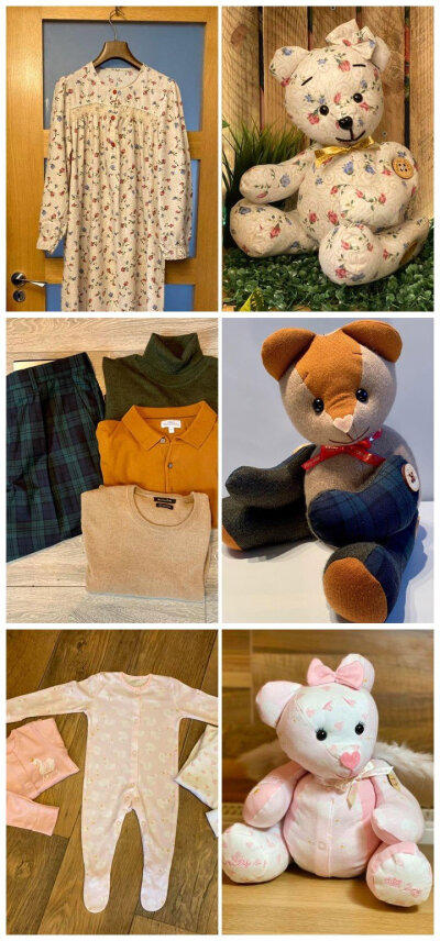 【用旧衣服制作泰迪熊】mary macinnes用人们的旧衣服制做可爱的玩偶