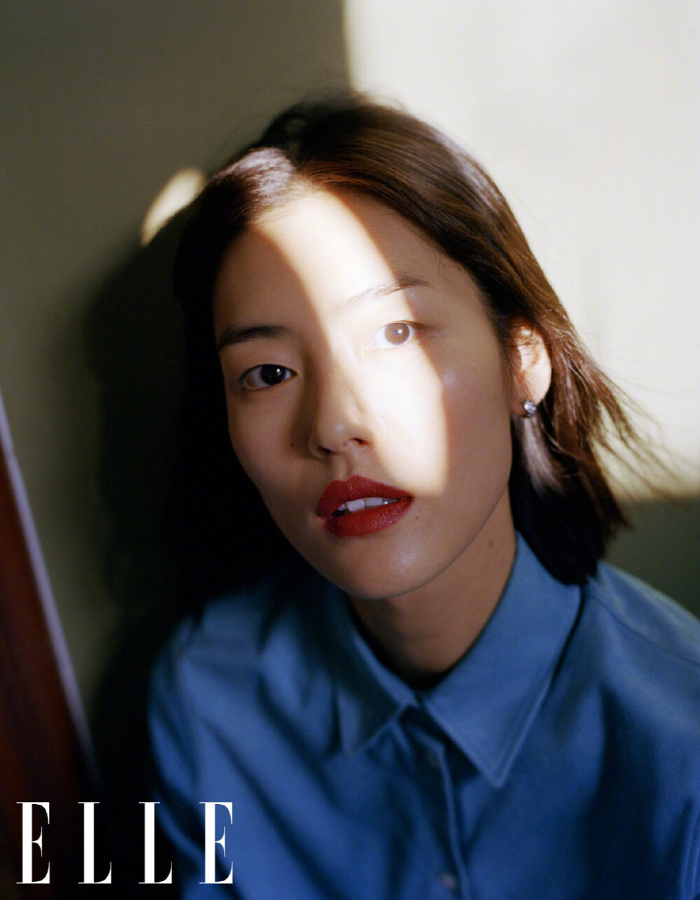 刘雯| elle china 12月刊封面女郎呈现慵懒自然的状态,还带着几分性感