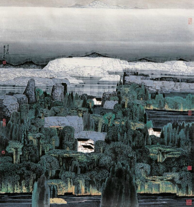 薛亮工笔山水画作品欣赏 #最美中国画