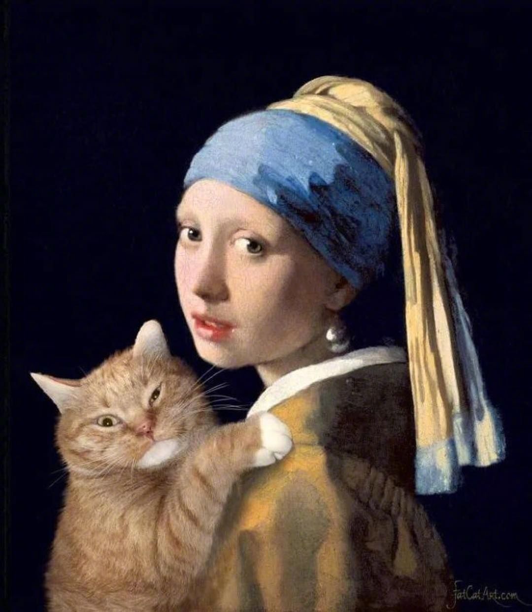 乱入到世界名画中的肥猫 · 俄罗斯艺术家 svetlana petrova | fatcat