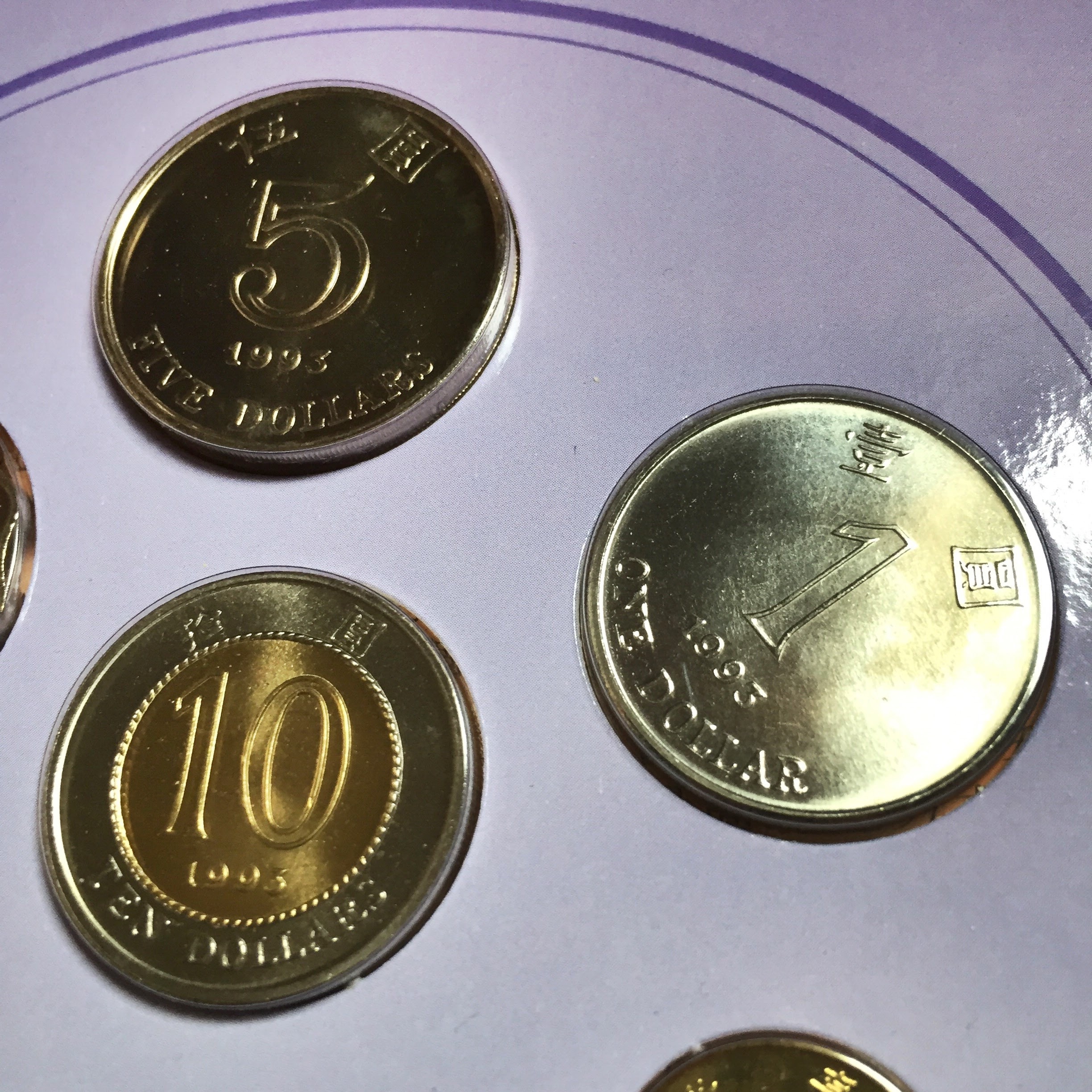 港币硬币图案图片