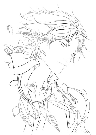 古风戏曲人物线稿