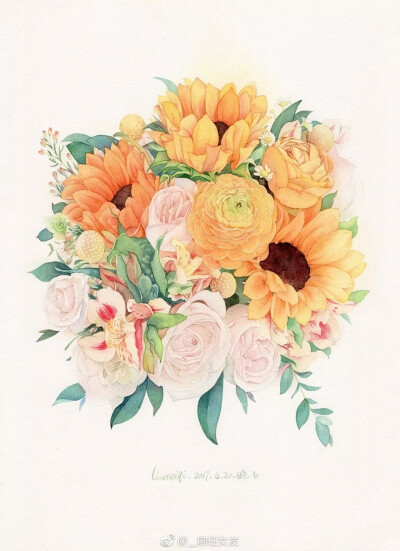 清新花卉插画