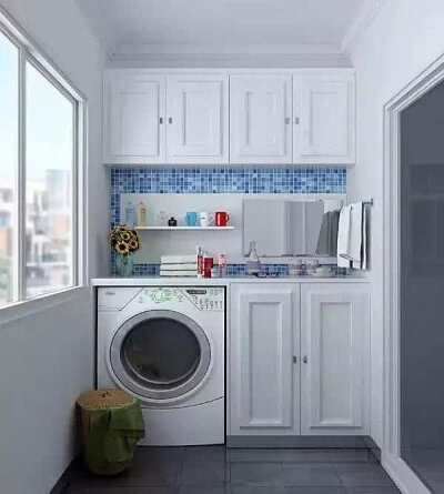 洗衣机上方吊柜设计图图片