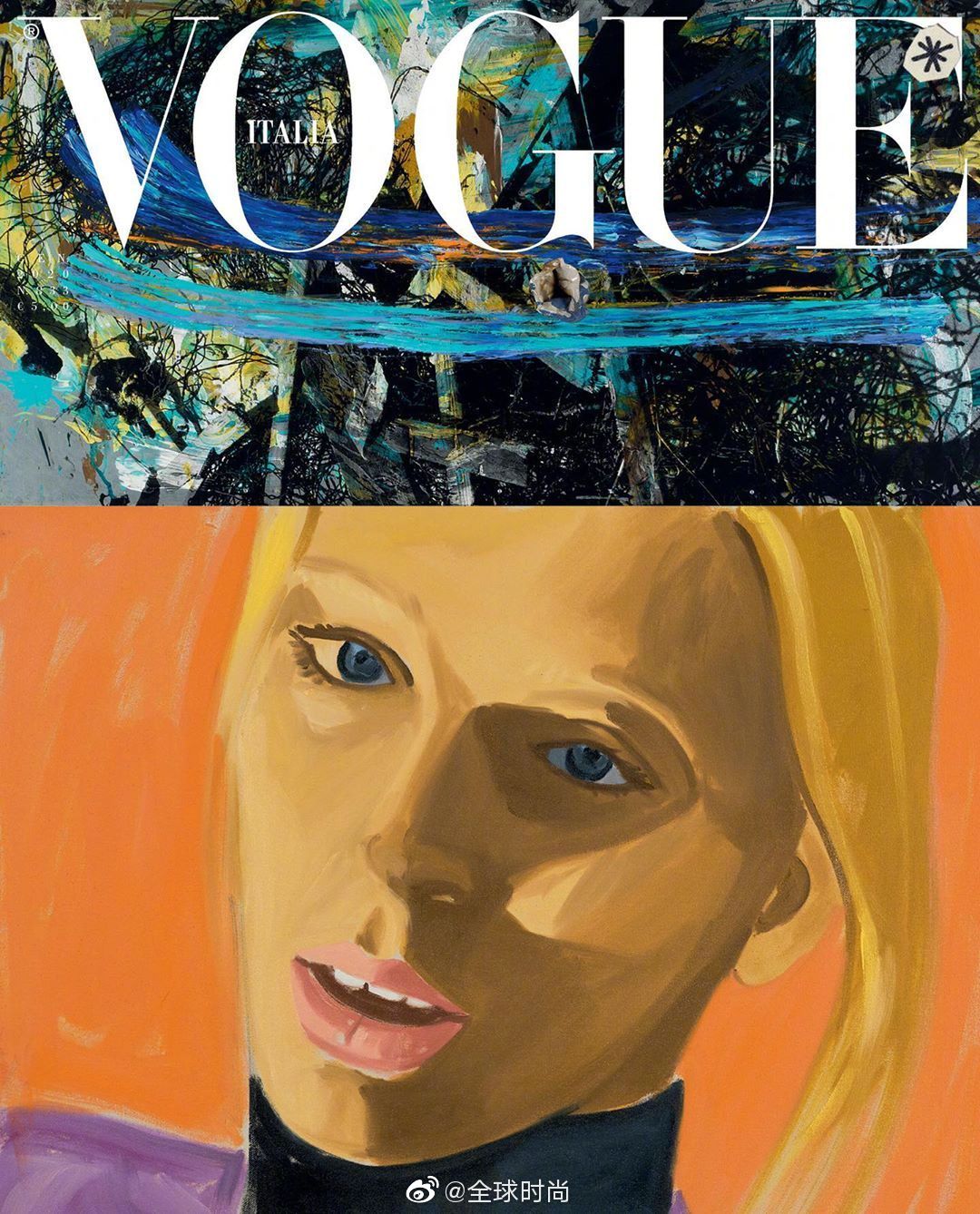 《vogue》italia 一月刊,全新的油画代替摄影企划,带来超强时尚感和