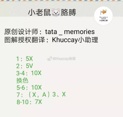 小老鼠钩针图解