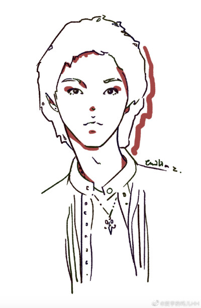 华晨宇手绘饭绘漫画