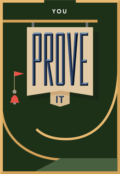 来自美国丹佛的平面设计师,插画师kyle read创作的"prove it"gif动画