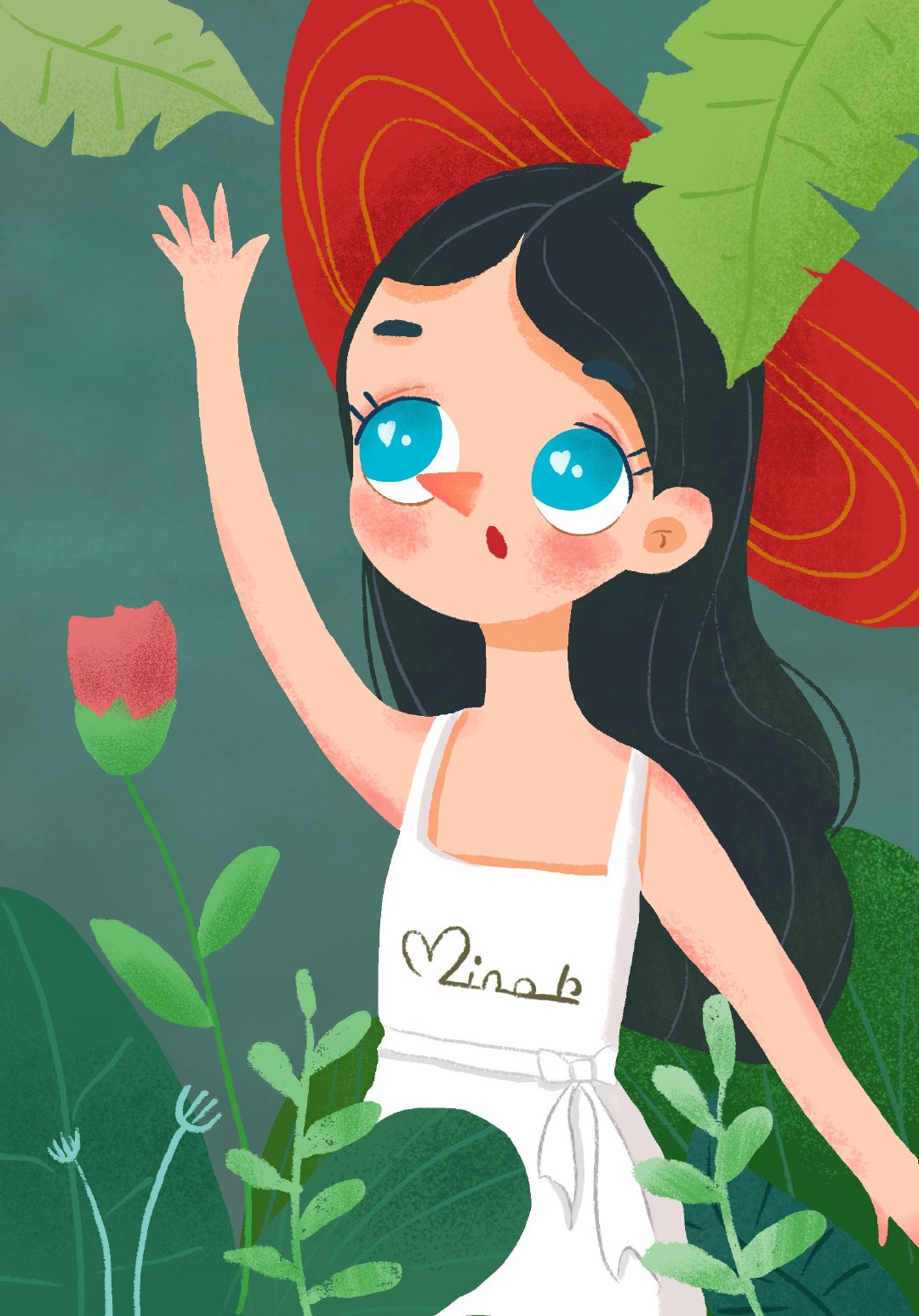 画可爱 (作者:@minor )の小时光 () #美萌插画[超话]##灵感的诞生