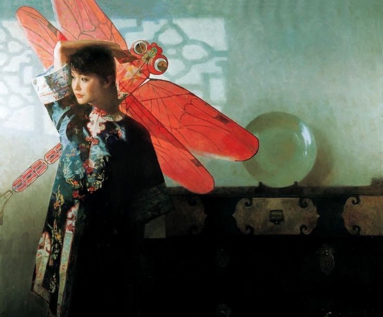 中国写实画派陈衍宁的古典中式油画作品