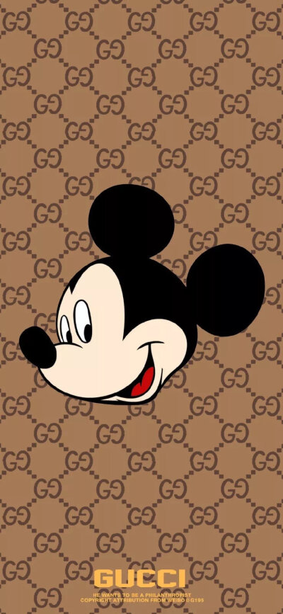 gucci×米奇系列壁纸