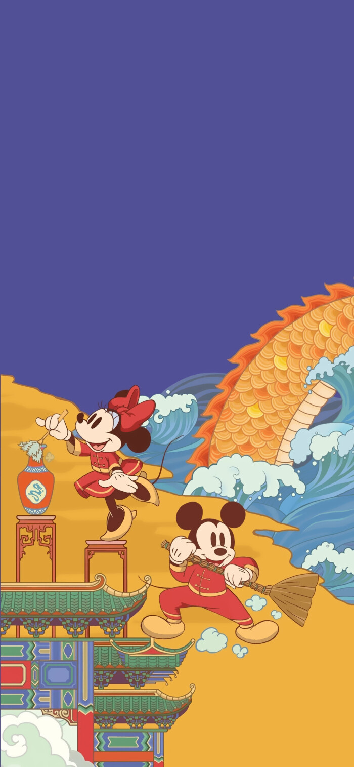 迪士尼米老鼠春节2020新年鼠年壁纸