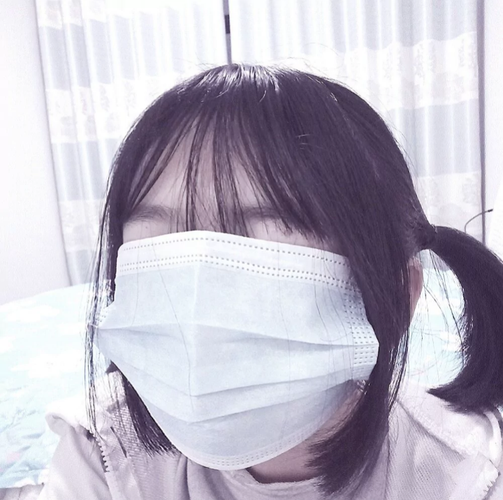 防病毒防肺炎,小鬼照顾好自己,出门记得戴口罩,口罩女头,二传注明ks林
