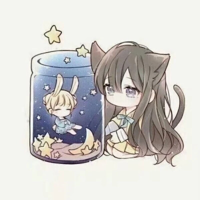 q版素描小姐姐